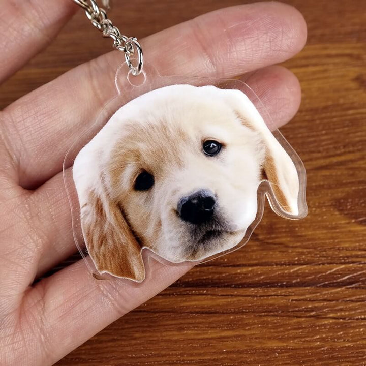 Personalized pet keychain featuring your furry friend's likeness